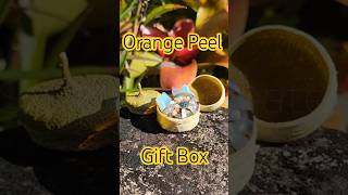 Making gift boxes using orange peels #naturalcrafts #homemadegift #easycraft
