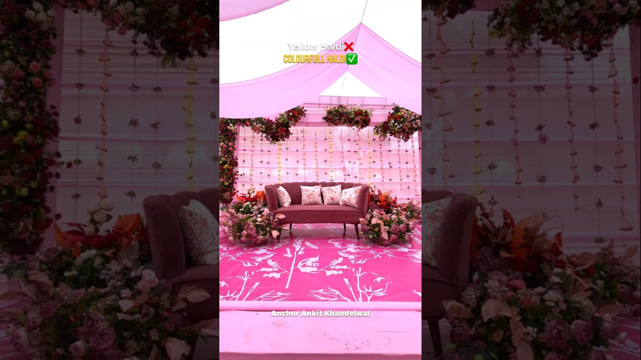 Yellow Haldi❌                              Colourful Haldi✅  celebration✨