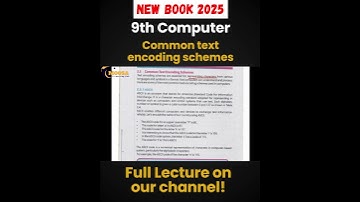 Common text encoding schemes 9th claass new book