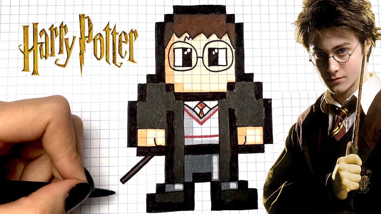 Harry Potter 🔥 #harrypotter #pixelart #desenho #ideiascriativas