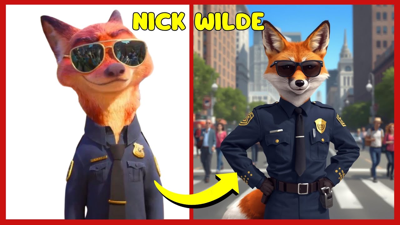 🦊🏙️ ZOOTOPIA MOVIE CHARACTERS IN REAL LIFE, FAVORITE DRINKS, SNACKS & MOVIES + Emoji | Nick Wilde