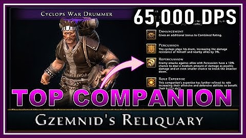 Cyclops War Drummer now the TOP DAMAGE Dealing Companion! (gzemnid test) - Neverwinter M25