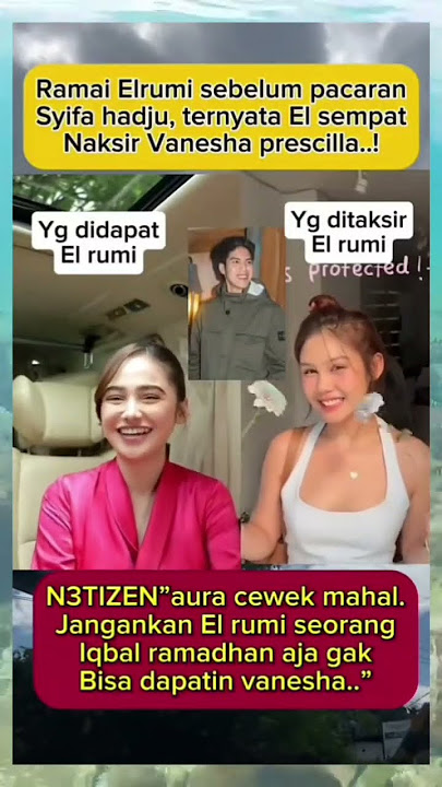 Sebelum pacaran sama syifa hadju el rumi sempat naksir vanesha #trending #shorts #selebriti #artist