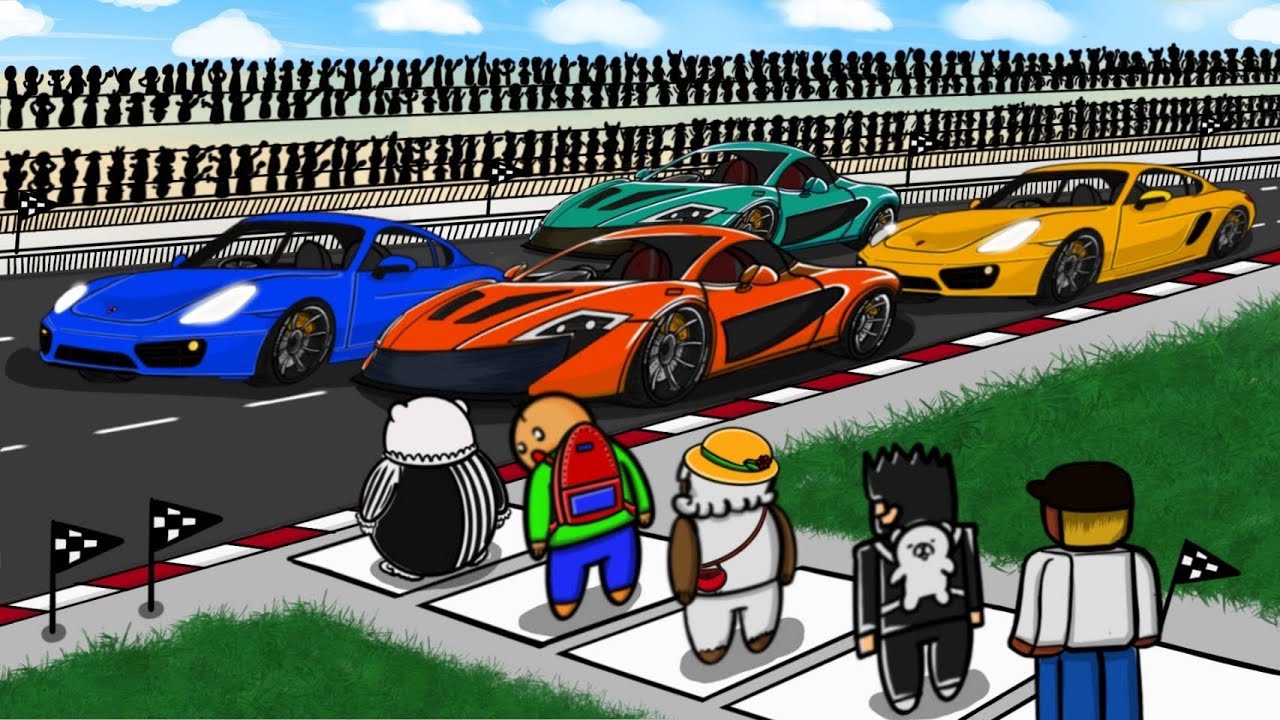 ต่อแถวไปขับรถแข่ง - Roblox