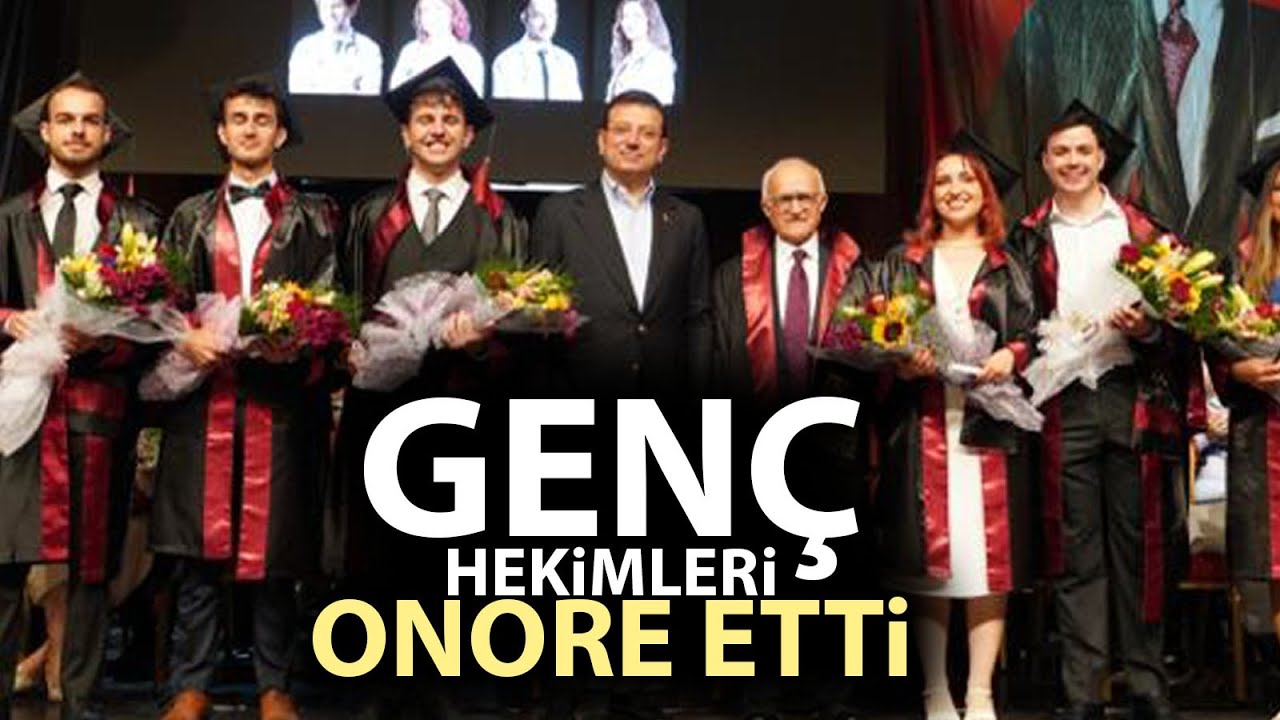 Ekrem İmamoğlu Cerrahpaşa Tıp Fakültesi Mezuniyeti'nde! Genç doktorlar uzun süre alkışladı!