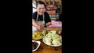 #三鲜馅儿的包子#包菜炒粉条 #家常菜 #蘸酱菜 #普通的饭菜都是家的味道