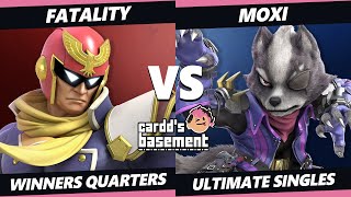 Cardd's Basement Winners Quarters - Fatality (Captain Falcon) Vs. moxi (Wolf) SSBU Ultimate