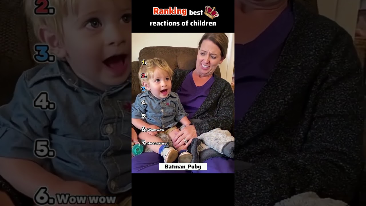 Ranking best reactions of children👶😂