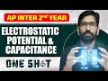Electrostatic Potential &amp; Capacitance One Shot in Telugu | AP Inter 2nd Year | Physics | IPE  EAPCET