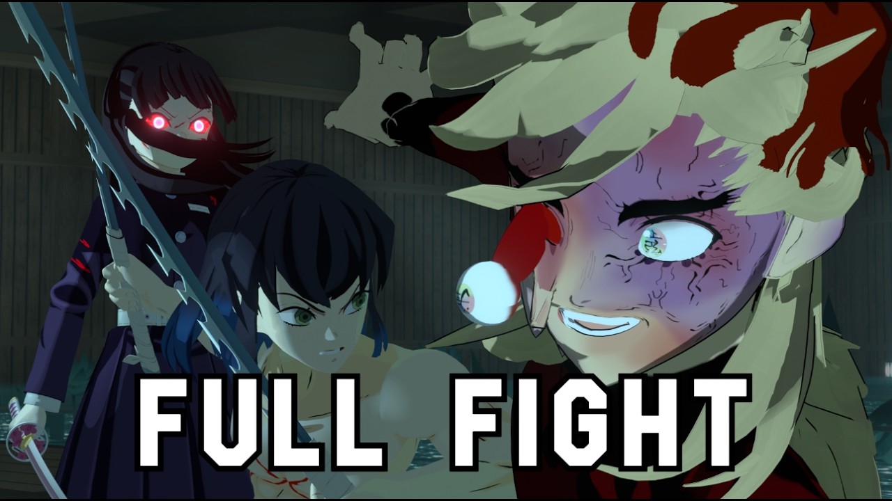 Дома против Синобу, Канао и Иноске | ПОЛНЫЙ БОЙ | ФАНАТСКАЯ АНИМАЦИЯ