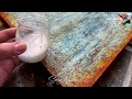 How to create an artwork imitating corrosion and breakage  step by step diy tutorial