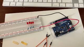 Project#2:  4 Led Bounce Chaser Components and Demo