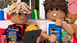 🥳Kids Pull An ALL NIGHTER!🍕| Roblox Bloxburg Family Roleplay