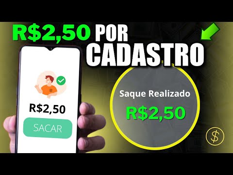 ✅Ganhe R$ 2,50 só Pelo Cadastro via Pix! App Pagando no Cadastro 2024 (Ganhe Dinheiro no Cadastro)