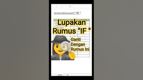 Kamu sudah tahu Rumus SWITCH  ? #excel