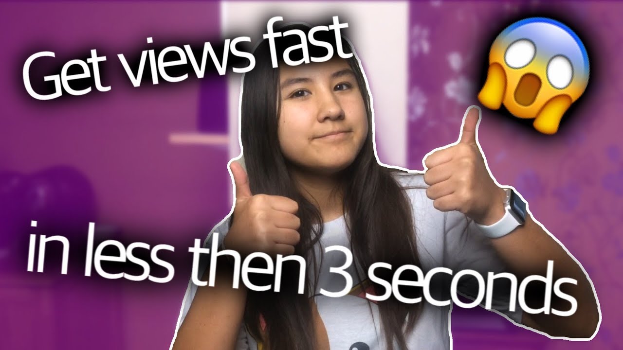 HOW TO GET MORE VIEWS ON YOUTUBE IN 3 SECONDS