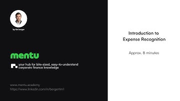 mentu | introduction to expense recognition