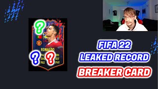 FIFA 22 LEAKED CARD RECORD BREAKER CRISTIANO RONALDO SBC