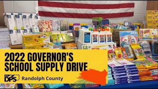 2022 Governor's school Supply Drive