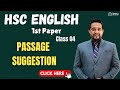 HSC English 1st Paper Suggestion 2025 | Class-4 | HSC English 1st Paper Passage Suggestion 2025