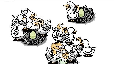 Cluster duck (Crazy ducks)