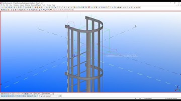 gemici merdiveni cage ladder tekla structures xsteel