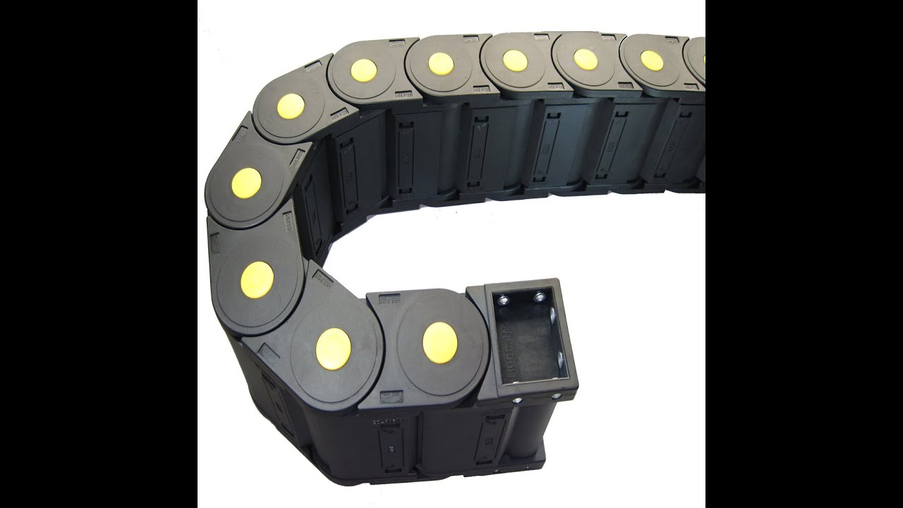 Plastic openable type protective bridge cable nylon drag chain