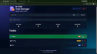 🚀 I Built a Modern Task Manager with JavaScript | Login, LocalStorage, CRUD & Search