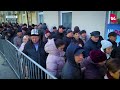 Очередь на избирательный участок в Москве