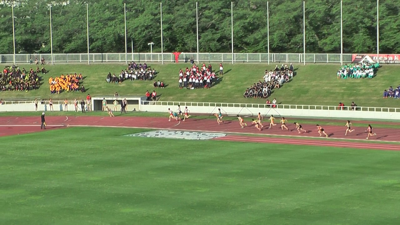 H29 千葉県高校総体 女子4x100mr 準決勝1組 Youtube