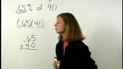 Percent of a Number - MathHelp.com - Math Help
