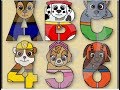 Paw Patrol- 1, 2, 3. LEARN Pups Figures -  Numbers Counting -Toddler Nickelodeon Jr Video!