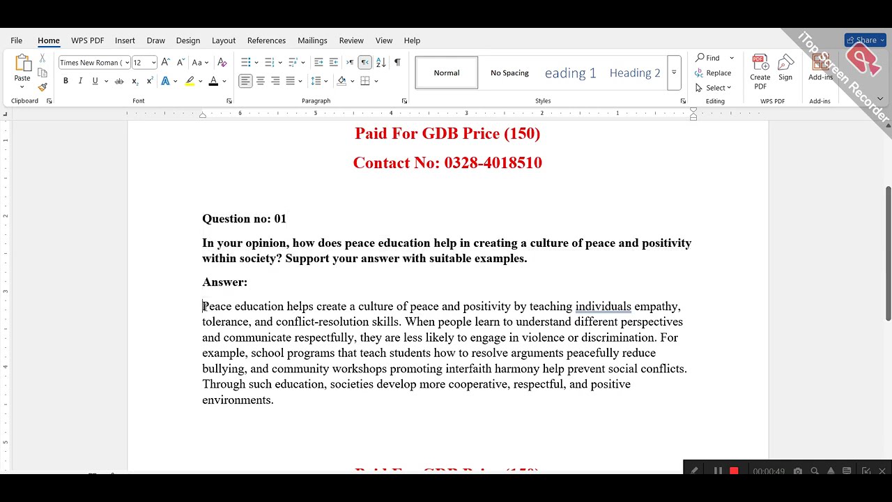 EDU401 GDB No 01 Solution 2025  Solution | BY VU ASSIGNMENT ||