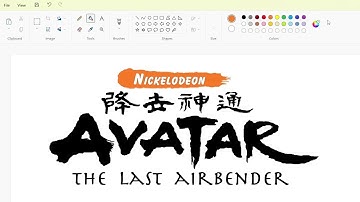 How to draw the Avatar: The Last Airbender logo using MS Paint | How to draw on your computer