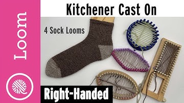Loom Knit Kitchener Cast-On 4 Different Looms | Right Handed