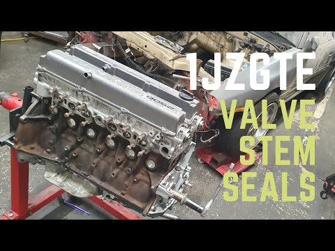 1JZGTE valve stem seal replacement. - YouTube