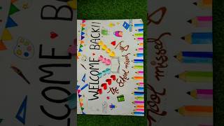 Welcome Back to school Chart Ideas Poster Competition