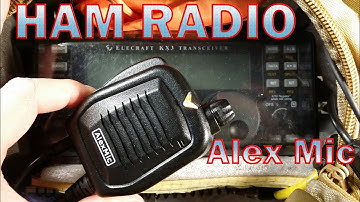 Ham Radio - The Alex Mic Review with the KX3 - QRP