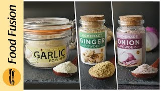 Homemade Garlic, Ginger and Onion Powder Recipe By Food Fusion screenshot 5