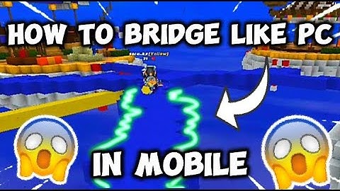 How to Bridge In Mobile 📱 Like PC 🖥 in Blockman Go Bedwars