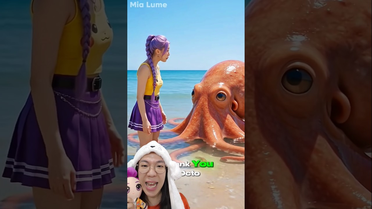 Rumi Recklessly Brings a Giant Octopus Home ⁉️😱 Jinu Panics