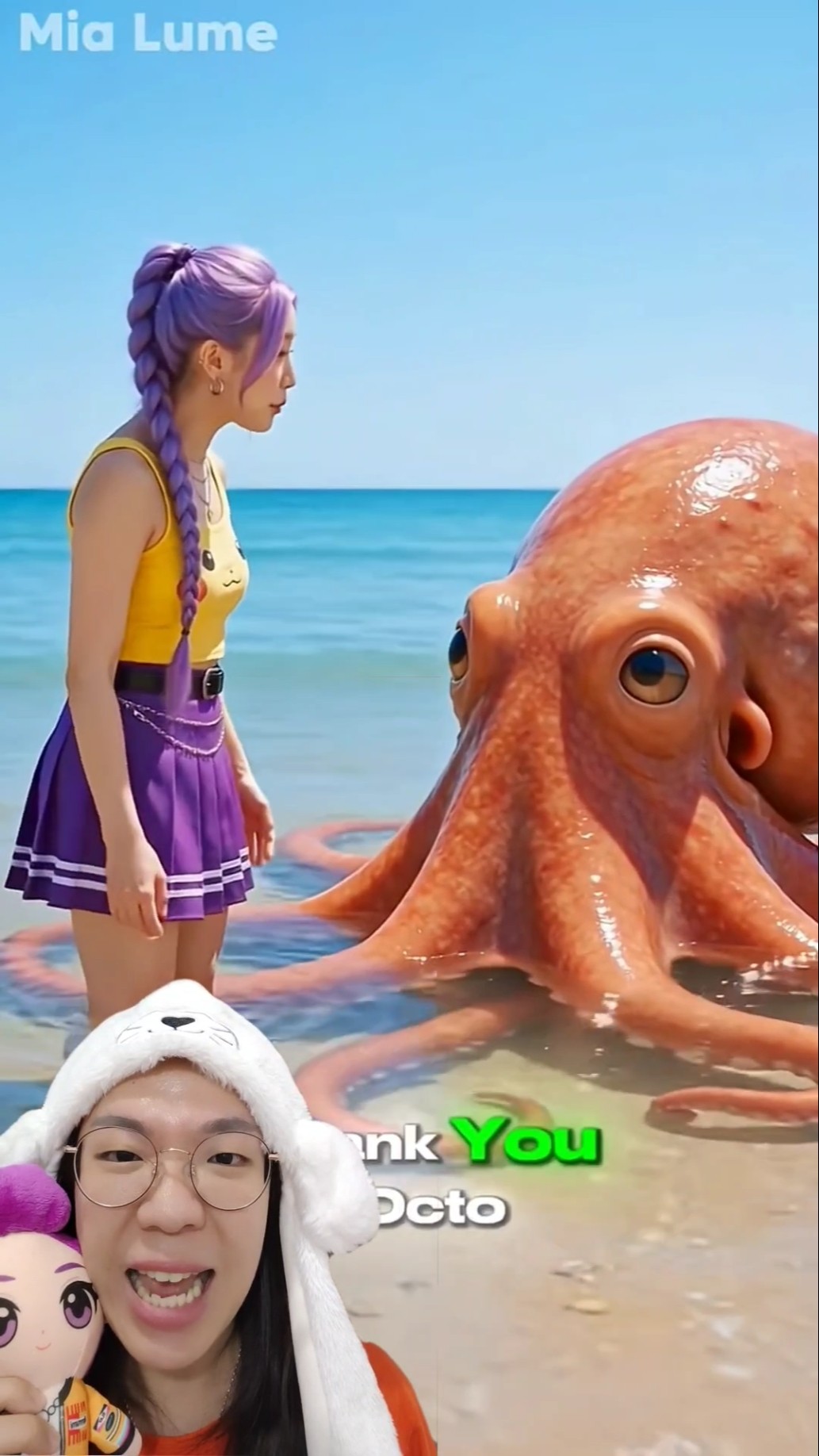 Rumi Recklessly Brings a Giant Octopus Home ⁉️😱 Jinu Panics