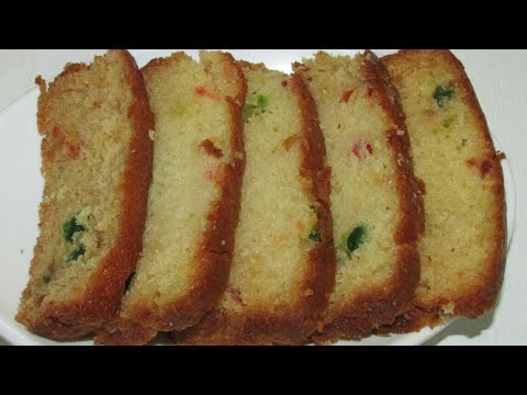 Eggless Tutti Frutti Cake Easy Recipe In Hindi/