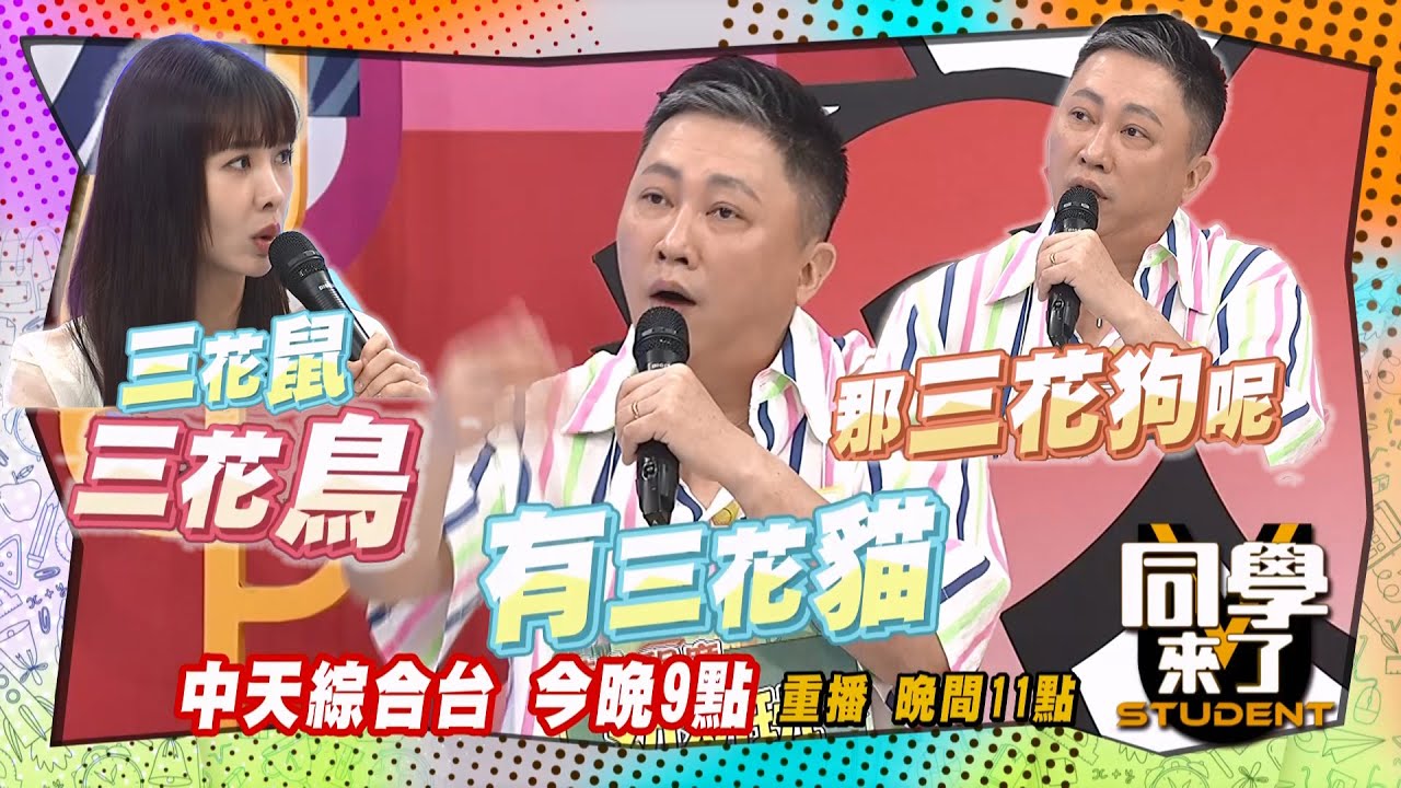 《搶先看》三花貓英文怎麼講? 你聽過三花狗、三花鳥、三花鼠嗎? | 同學來了 2024.7.31. 趙正平、張文綺、詹子晴、蔡允潔、張瑄、佳娜、一樹、CBO、俊銘、皓皓@StudentsComing