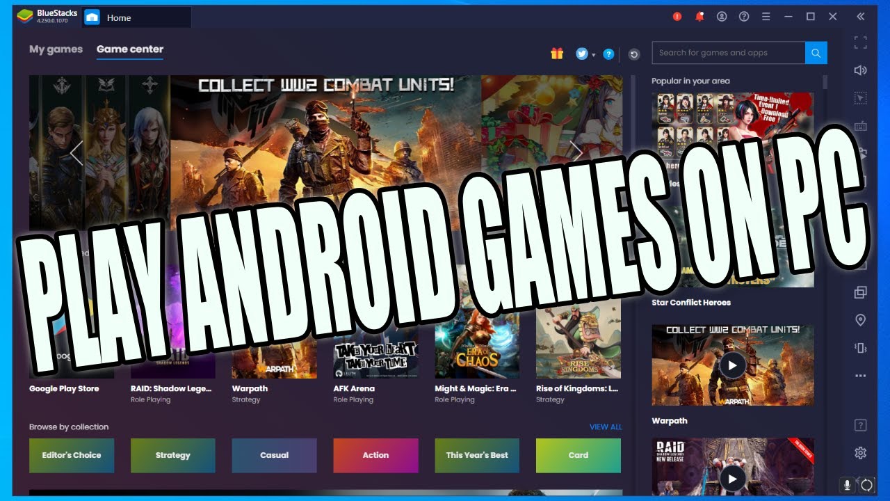 How to Play Android Games on PC - javatpoint