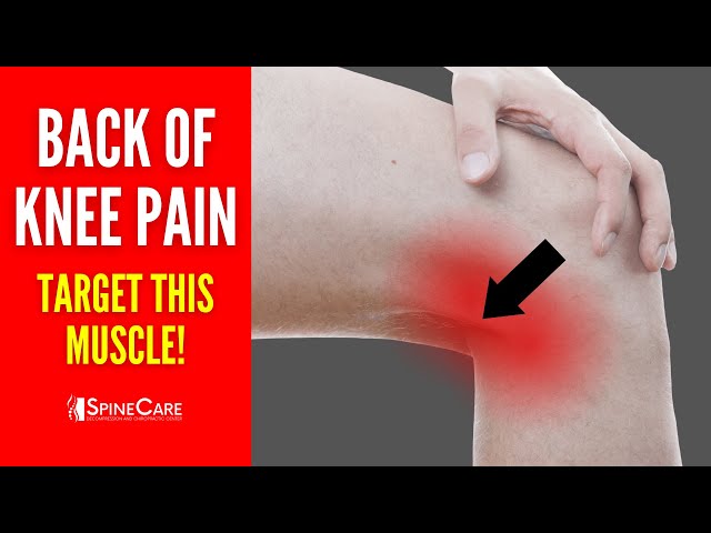 Back of knee pain treatment discount