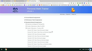 Go Math Curriculum Personal Math Trainer help