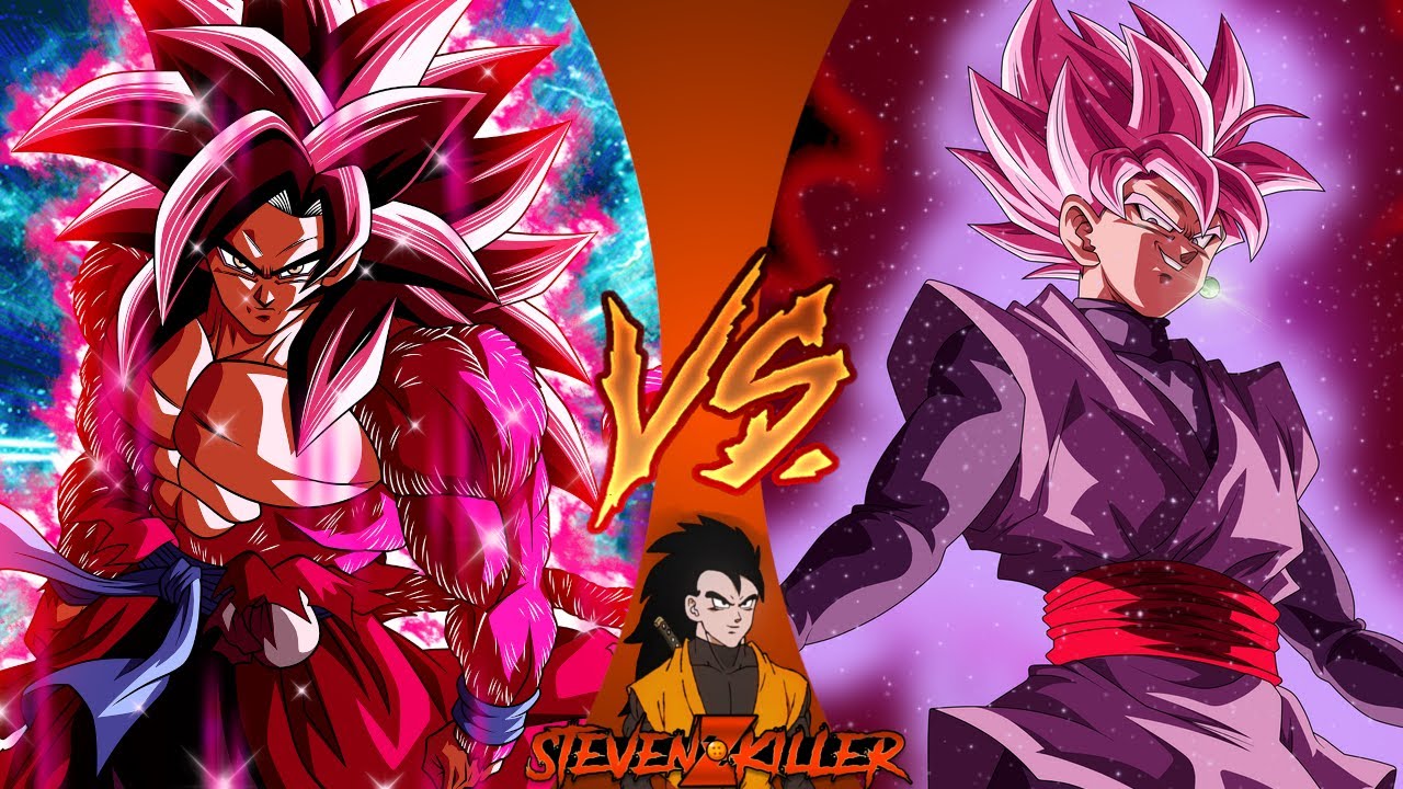 Goku Black Manga (SSJR) VS Golden Freeza anime