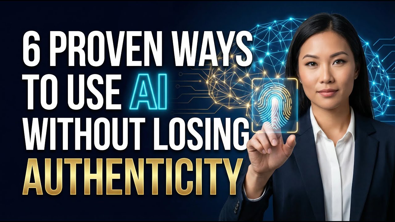 6 PROVEN WAYS TO USE AI WITHOUT LOSING AUTHENTICITY - YouTube