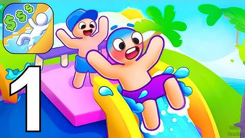 My Aquapark: Idle Water Empire - Gameplay Walkthrough Part1 (Android,iOS)